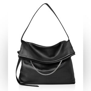 All Saints Large Lafayette Leather Shoulder Bag